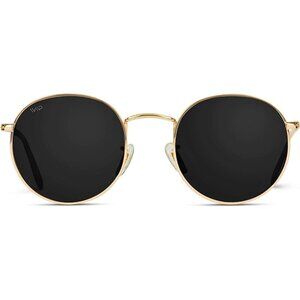 Wear Me Pro Lens Round Women Black Reflective Trendy Sunglasses Eyewear